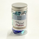 Blattmetall Flakes in Blau Mix 1g-90ml